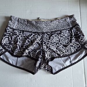 Lululemon Athletica Geometric Black and White Shorts